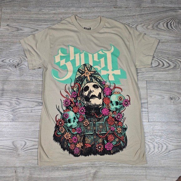 Ghost Other - Ghost Papa Emeritus IV Flowers T-Shirt - Mens/Unisex Size Small